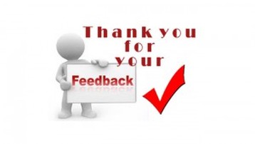 THANK YOU FOR YOUR FEEDBACK