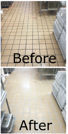 Kitchen Regrout BEFORE & AFTER